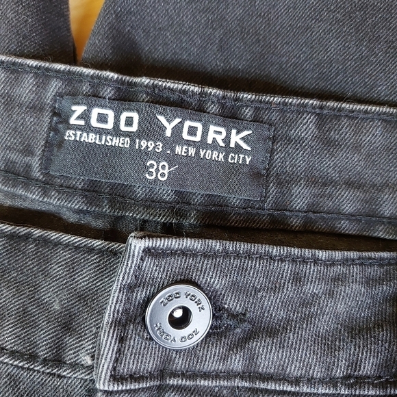 📣2/40$📣 ZOO YORK black denim jeans men's bermuda shorts size 40 - Picture 7 of 8